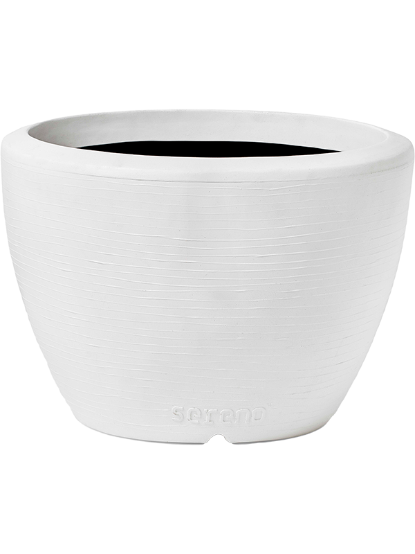 Capi Arc Granite Plant Pot 90cm Height 138cm Dia Planter Ball White