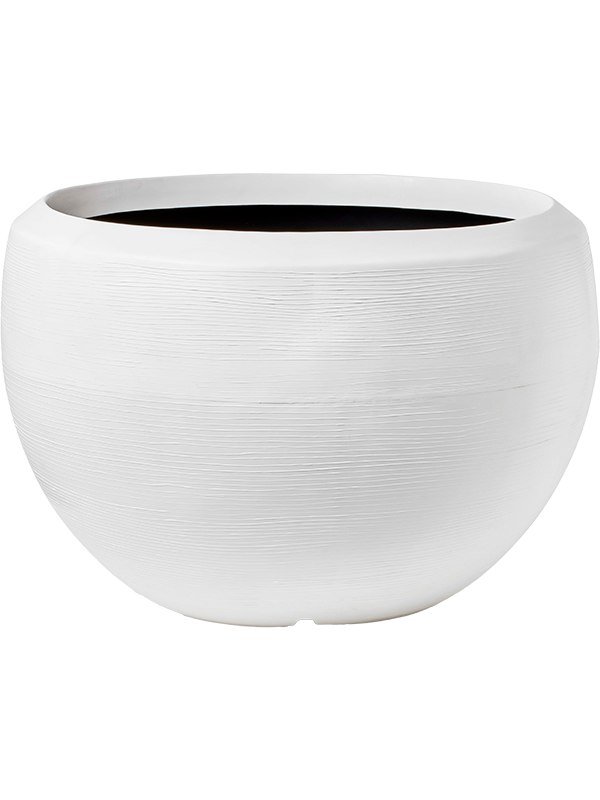 Capi Arc Granite Plant Pot 60cm Height 73cm Dia Vase Ball White