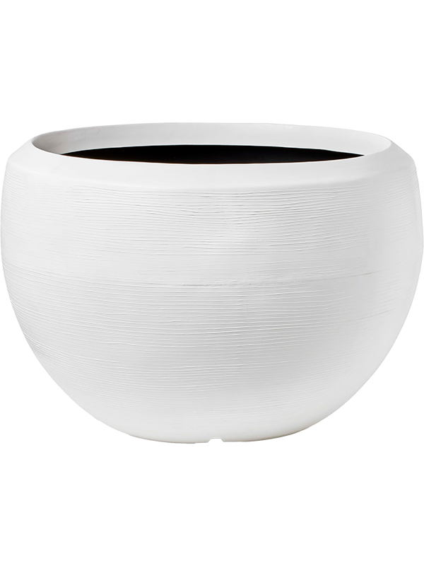 Capi Arc Granite Plant Pot 90cm Height 110cm Dia Vase Ball White
