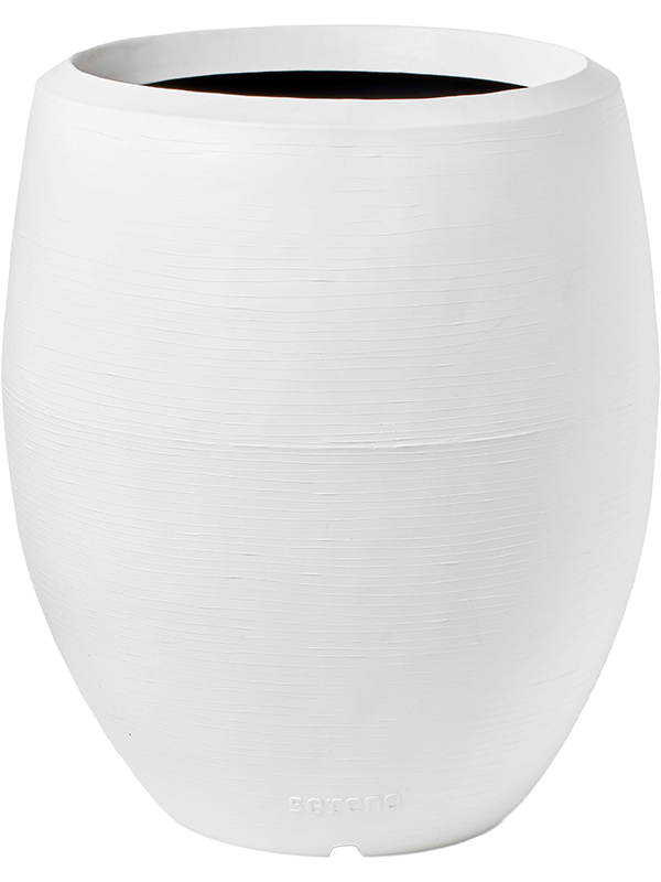 Capi Arc Granite Plant Pot 100cm Height 64cm Dia Vase Elegant Deluxe White