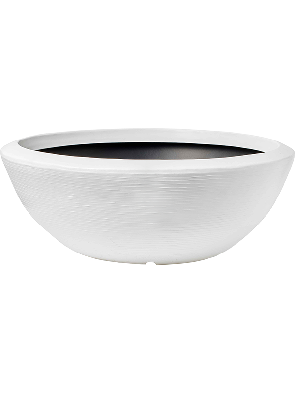 Capi Arc Granite Plant Pot 46cm Height 108cm Dia Bowl Low White