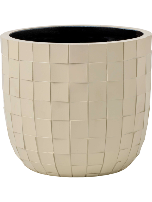 Capi Nature Blocks Plant Pot 13cm Height 12cm Dia Planter Ball Beige