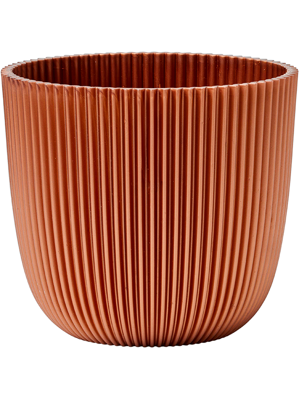 Capi Nature Groove Made With Plant Pot 20cm Height 20cm Dia Planter Ball Metallic Copper