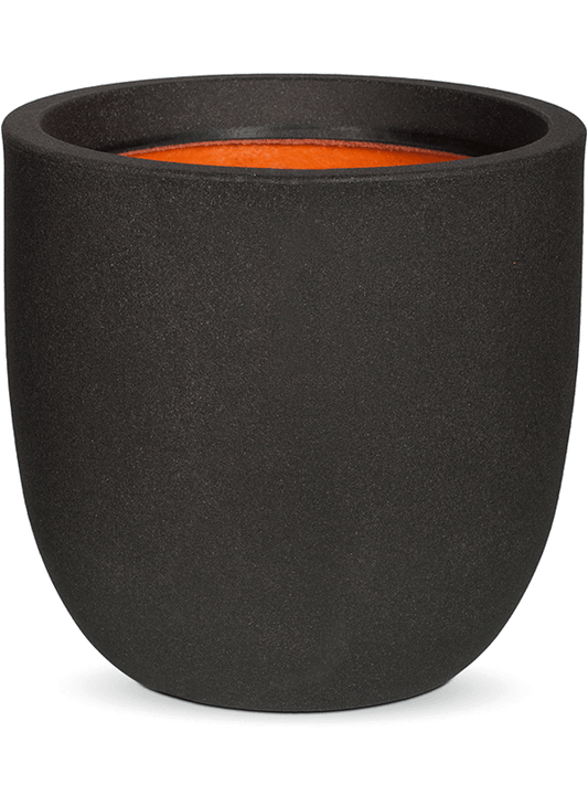 Capi Urban Smooth NL Plant Pot 34cm Height 30cm Dia Planter Ball Black