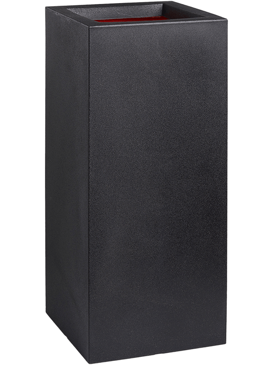 Capi Urban Smooth NL Plant Pot 79cm Height 34cm Dia Planter Rectangle Black