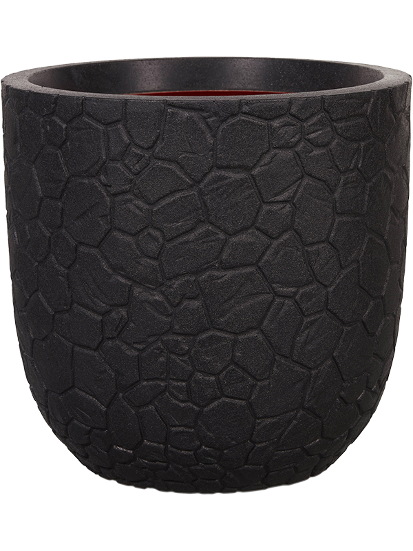 Capi Nature Clay NL Plant Pot 34cm Height 30cm Dia Planter Ball Black