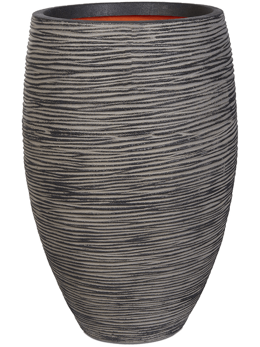 Capi Nature Rib NL Plant Pot 72cm Height 34cm Dia Vase Elegant Deluxe Anthracite