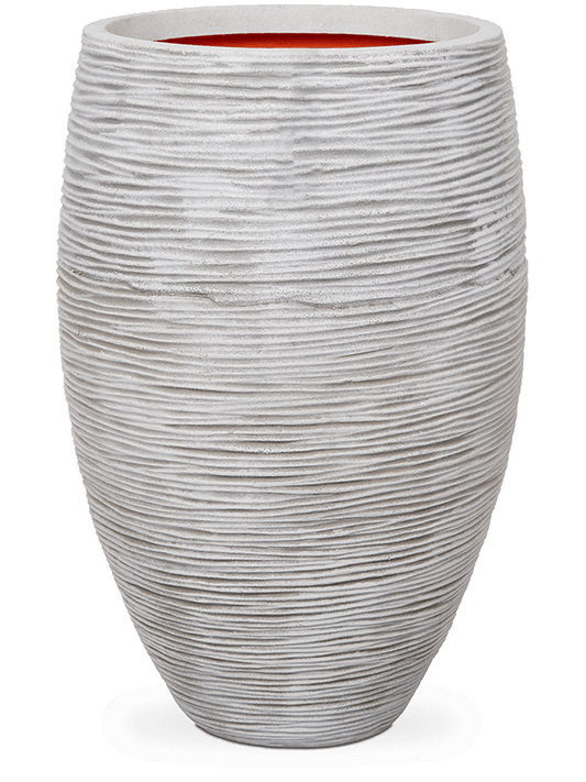 Capi Nature Rib NL Plant Pot 72cm Height 34cm Dia Vase Elegance Deluxe Ivory