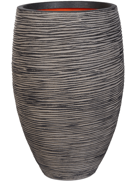 Capi Nature Rib NL Plant Pot 85cm Height 40cm Dia Vase Elegant Deluxe Anthracite