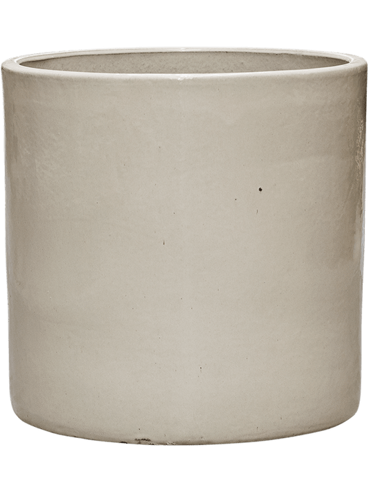 Cylinder Plant Pot 40cm Height 35cm Dia Pot Cream
