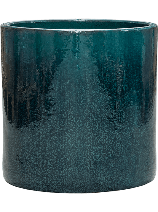Cylinder Plant Pot 30cm Height 26cm Dia Pot Ocean Blue