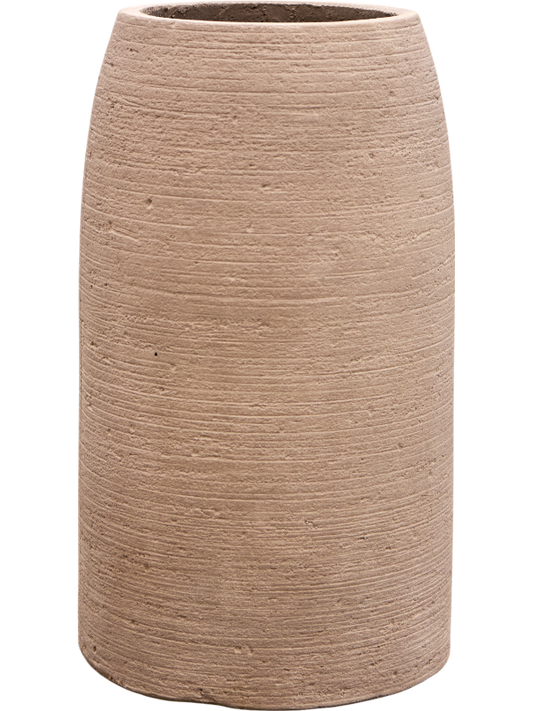 Colorado Plant Pot 46cm Height 17cm Dia Vase Chocolate Brown