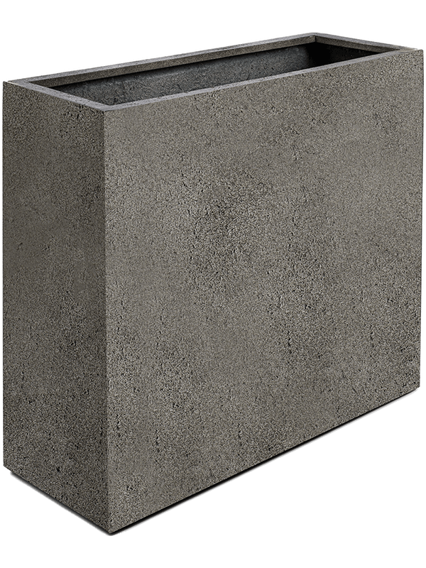 Grigio Plant Pot 68cm Dia Divider With Wheels Natural Concrete