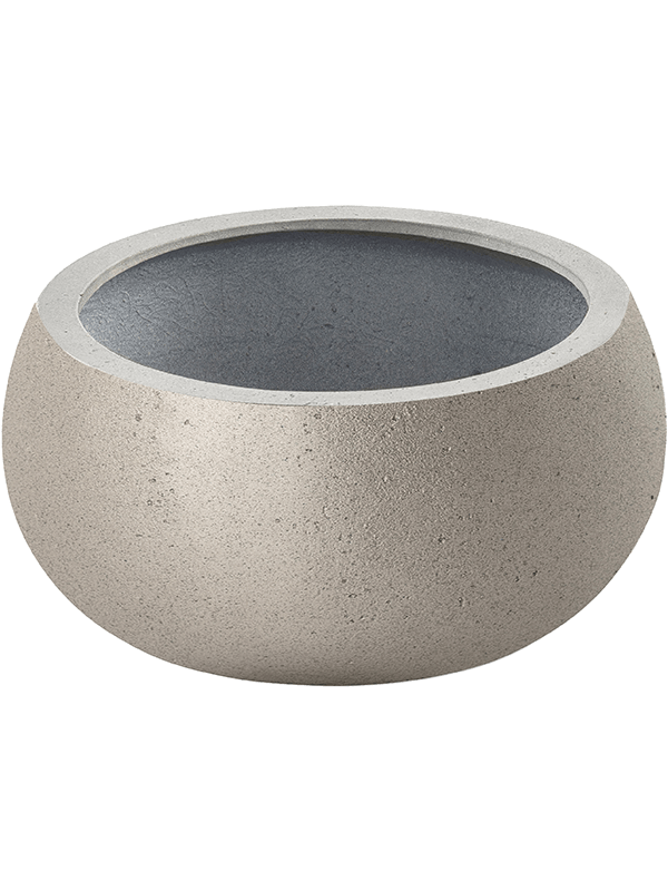Grigio Plant Pot 33cm Height 66cm Dia Low Balloon Metallic Champagne