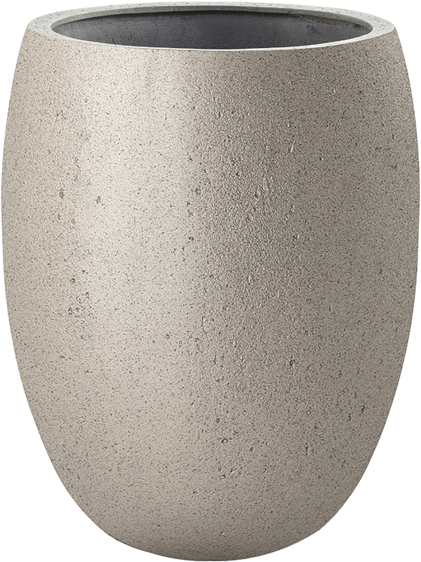 Grigio Plant Pot 50cm Height 30cm Dia Tall Balloon Metallic Champagne