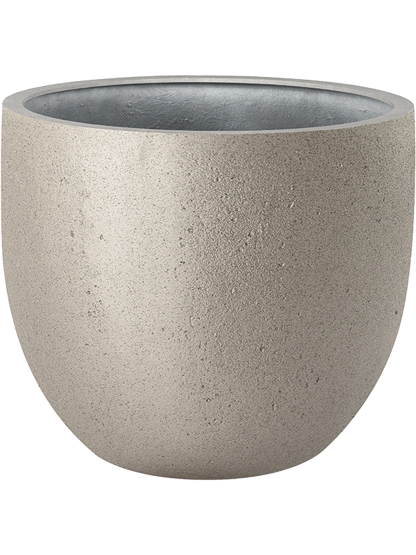 Grigio Plant Pot 38cm Height 36.5cm Dia New Egg Pot Metallic Champagne