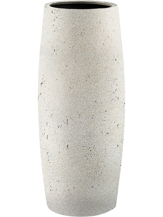 Grigio Plant Pot 90cm Height 31.5cm Dia Modern Vase Antique White