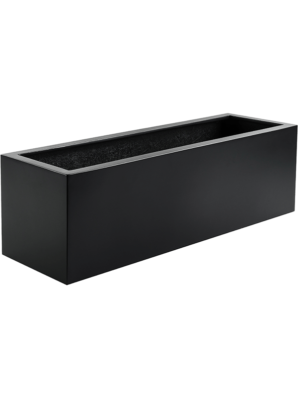 Argento Plant Pot 15cm Height 10cm Dia Small Box Black