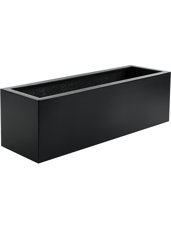 Argento Plant Pot 30cm Height 23cm Dia Small Box Black