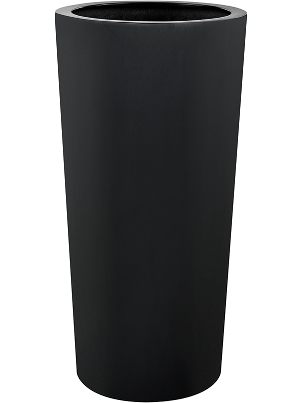 Argento Plant Pot 68cm Height 30cm Dia Vase Black