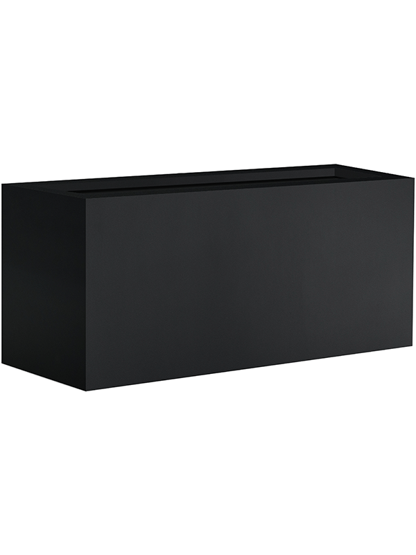 Argento Plant Pot 30cm Dia Box Black