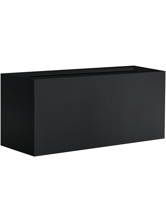 Argento Plant Pot 50cm Dia Box Black