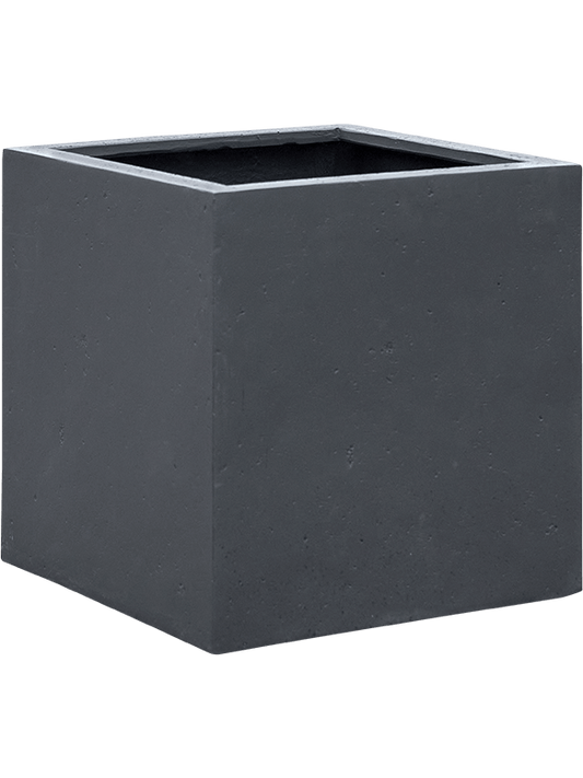 Grigio Plant Pot 40cm Height 32cm Dia Cube Anthracite
