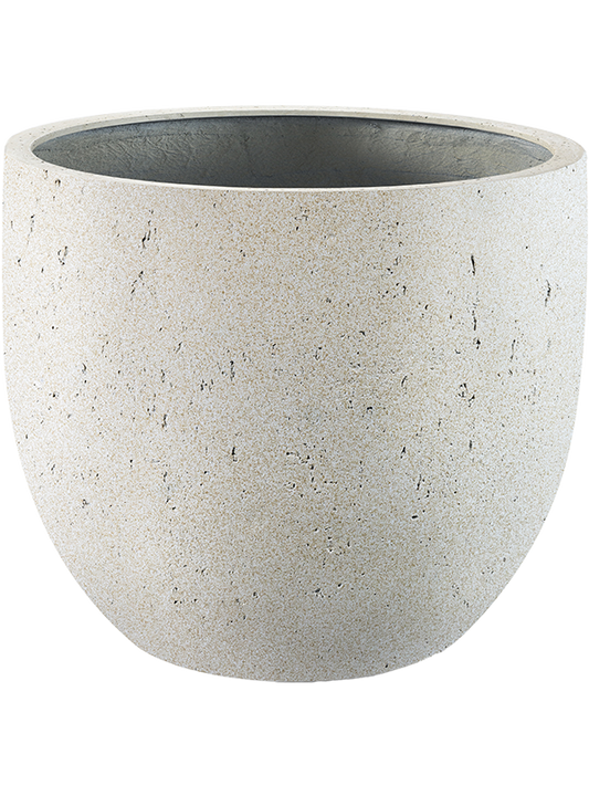Grigio Plant Pot 46cm Height 47cm Dia New Egg Pot Antique White