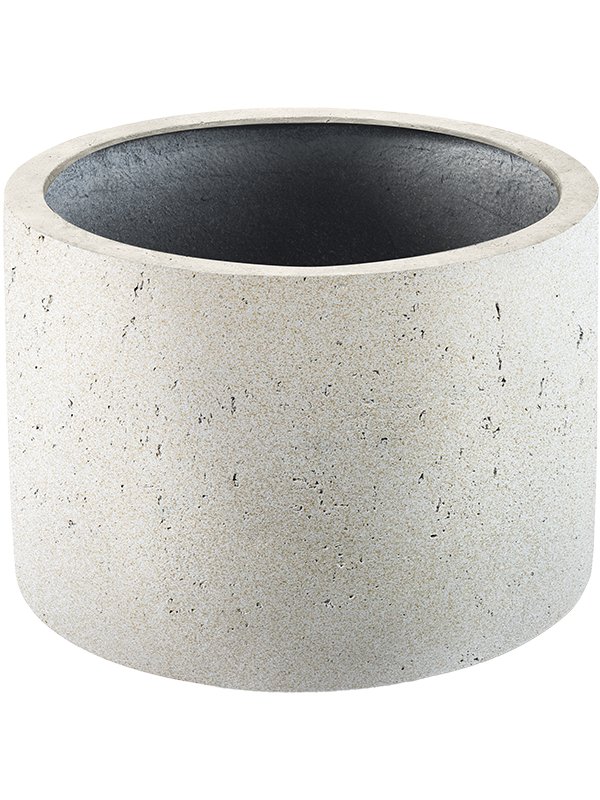 Grigio Plant Pot 61cm Height 67cm Dia Cylinder Antique White