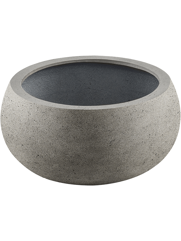 Grigio Plant Pot 33cm Height 66cm Dia Low Balloon Naturel Concrete