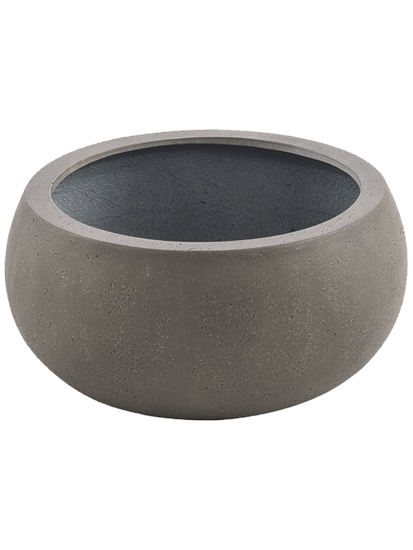 Grigio Plant Pot 25cm Height 43cm Dia Low Balloon Natural Concrete