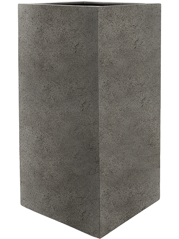 Grigio Plant Pot 80cm Height 24cm Dia High Cube Natural Concrete