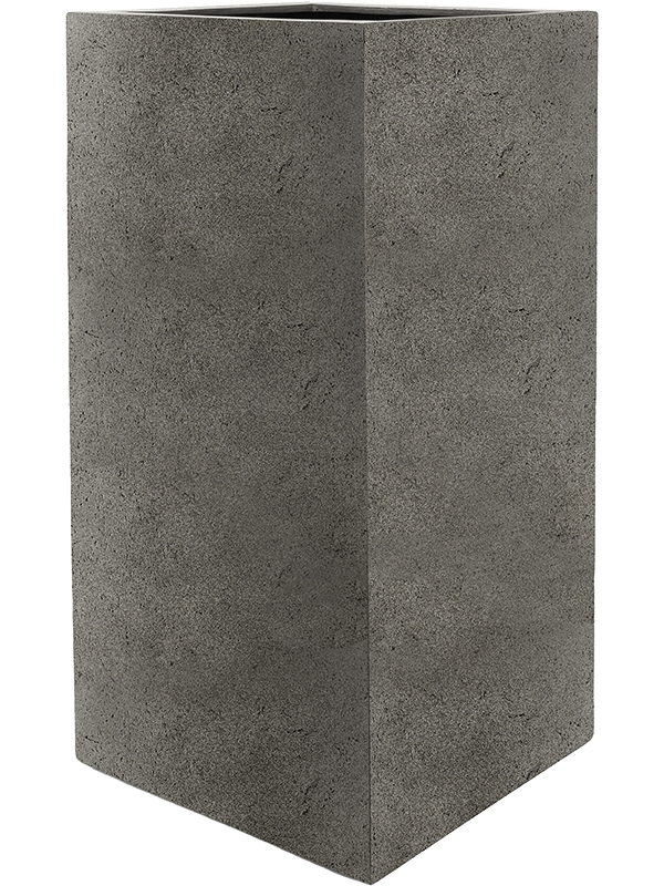 Grigio Plant Pot 100cm Height 33cm Dia High Cube Natural Concrete