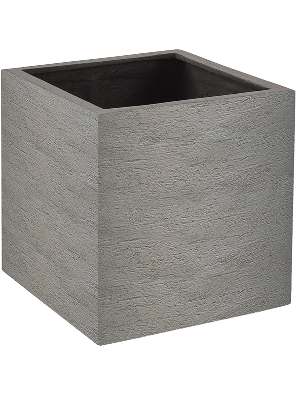 Terreno Plant Pot 30cm Height 24cm Dia Cube Clay