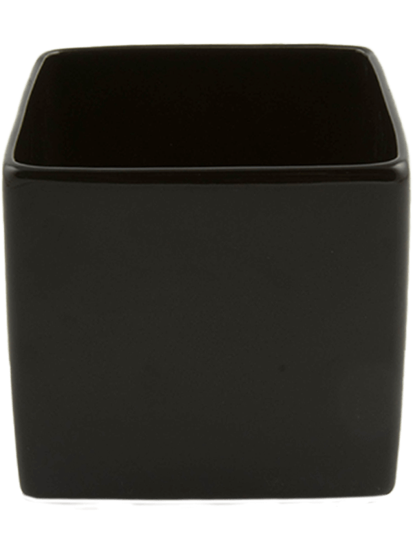 Basic Plant Pot 7cm Height 6cm Dia Square Minipot Black