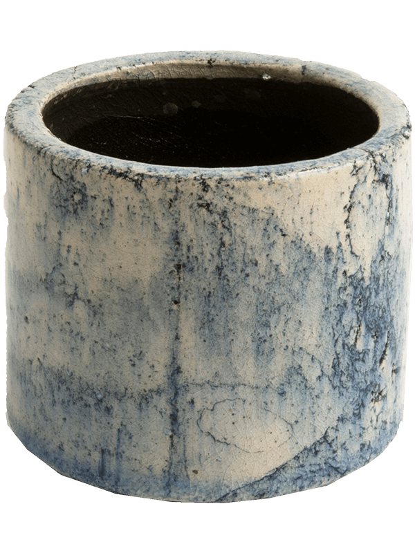 Fracture Plant Pot 28cm Height 26cm Dia Pot Petrol