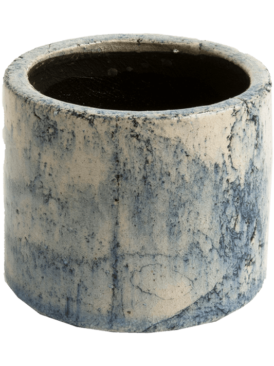 Fracture Plant Pot 28cm Height 26cm Dia Pot Petrol