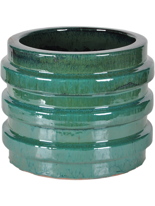Agate Plant Pot 30cm Height 29cm Dia Pot Dark Aqua