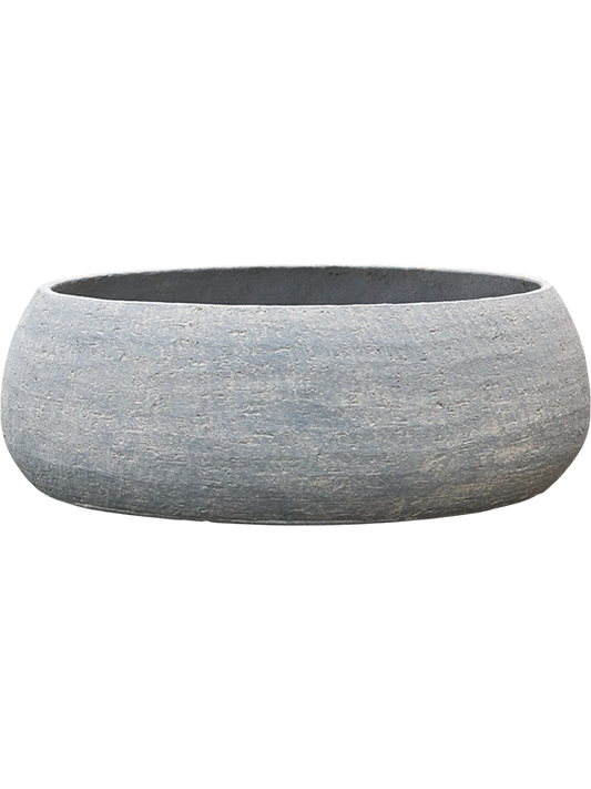 Dolomites Plant Pot 23cm Height 58cm Dia Bowl Dark Grey