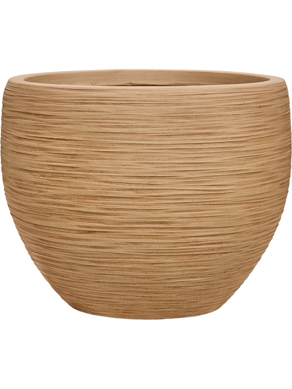 Baq Dune Plant Pot 29cm Height 30cm Dia Globe Brown Beige