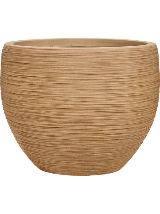 Baq Dune Plant Pot 29cm Height 30cm Dia Globe Brown Beige