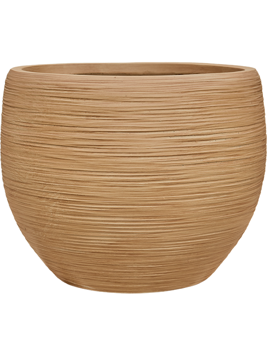 Baq Dune Plant Pot 38cm Height 41cm Dia Globe Brown Beige