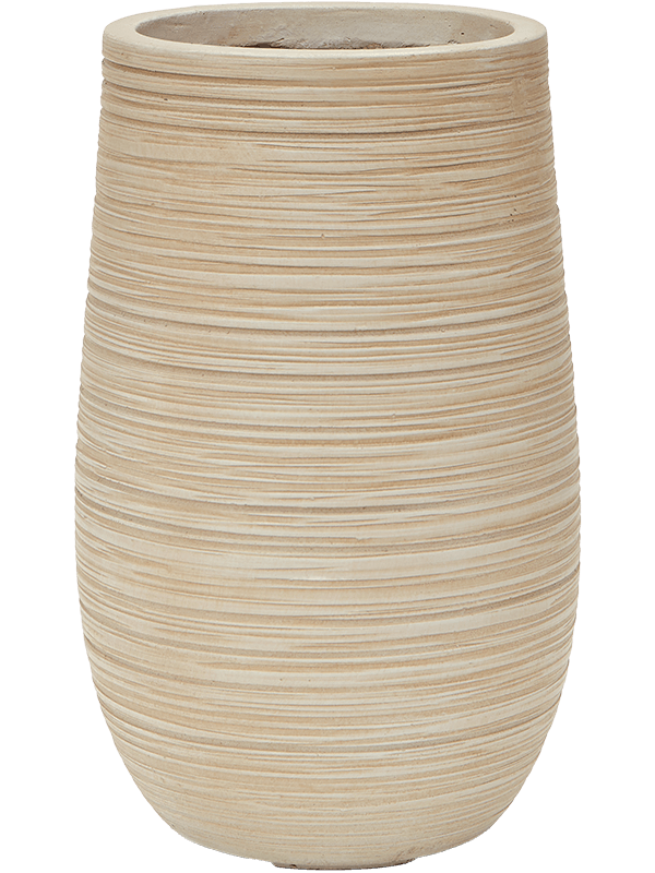 Baq Dune Plant Pot 40cm Height 18cm Dia Partner Beige