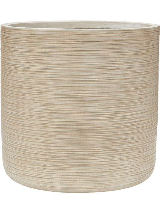Baq Dune Plant Pot 44cm Height 40cm Dia Cylinder Beige