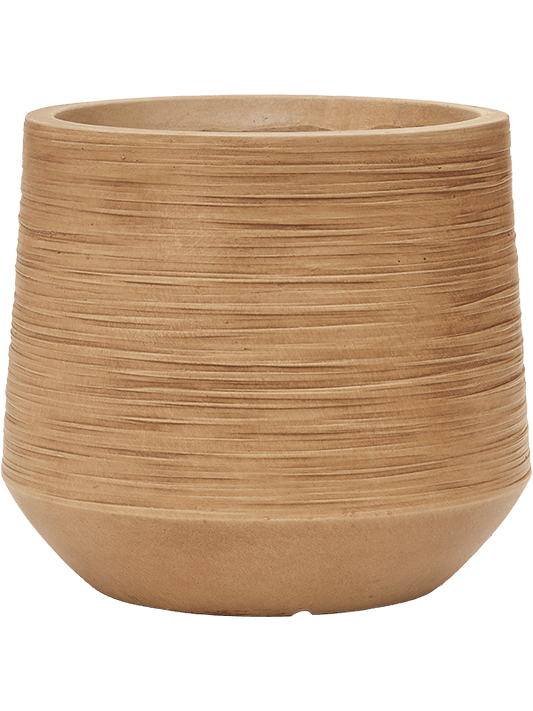 Baq Dune Plant Pot 26cm Height 23cm Dia Darcy Brown Beige
