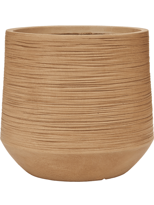 Baq Dune Plant Pot 37cm Height 33cm Dia Darcy Brown Beige