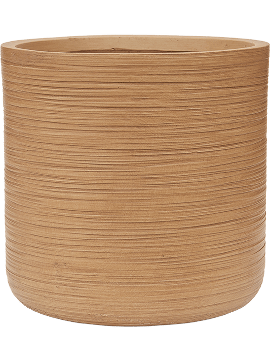 Baq Dune Plant Pot 37cm Height 32cm Dia Cylinder Brown Beige