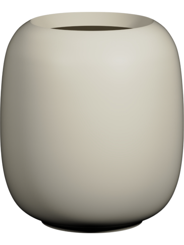 Elemental Plant Pot 63cm Height 38cm Dia Sphere L, Silk White