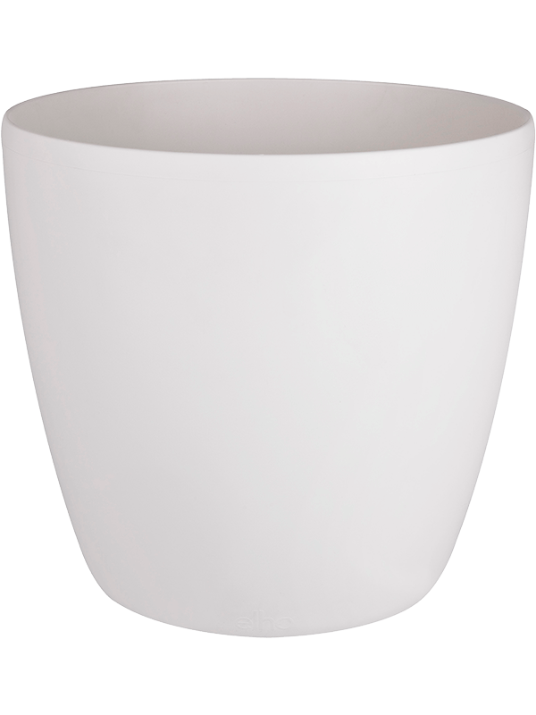 Brussels® Plant Pot 44cm Height 46cm Dia Round Wheels White