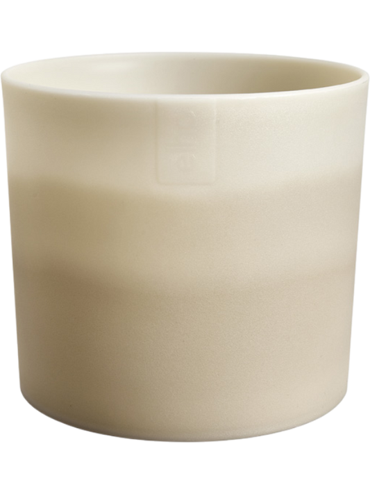 Colour Gradient Plant Pot 15cm Height 15cm Dia Round Sandstone Beige